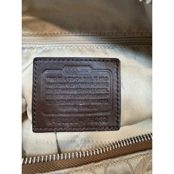 Coach Penelope Signature Sateen Convertible Hobo Bag F19282 EUC - Picture 7 of 9